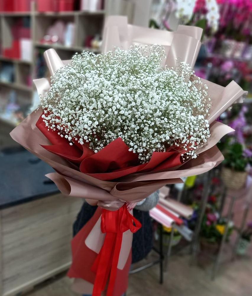 Букет Белые хлопья в Хабезе Букет цветов из: Гипсофила в Хабезе