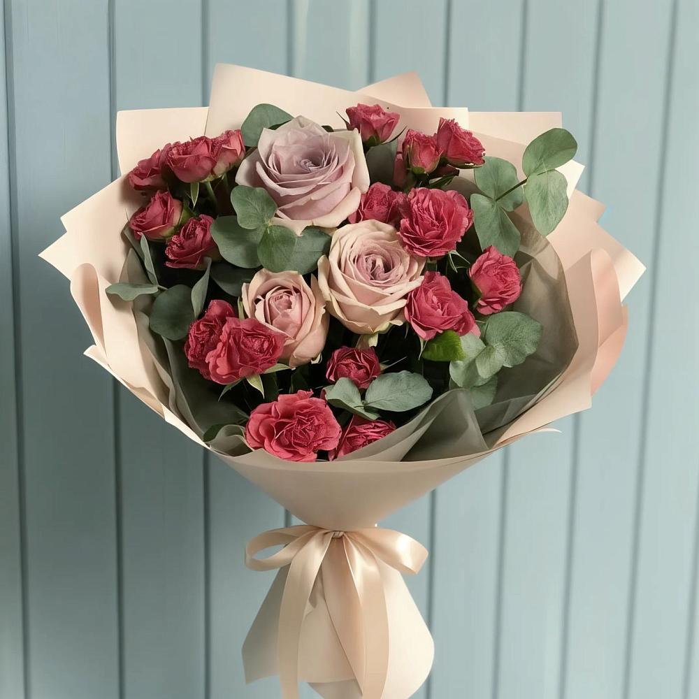 Букет цветов из: Гвоздики и Розы в Хабезе