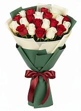Букет Микс из красных и белых роз #REPLACE_PRED# Хабезе