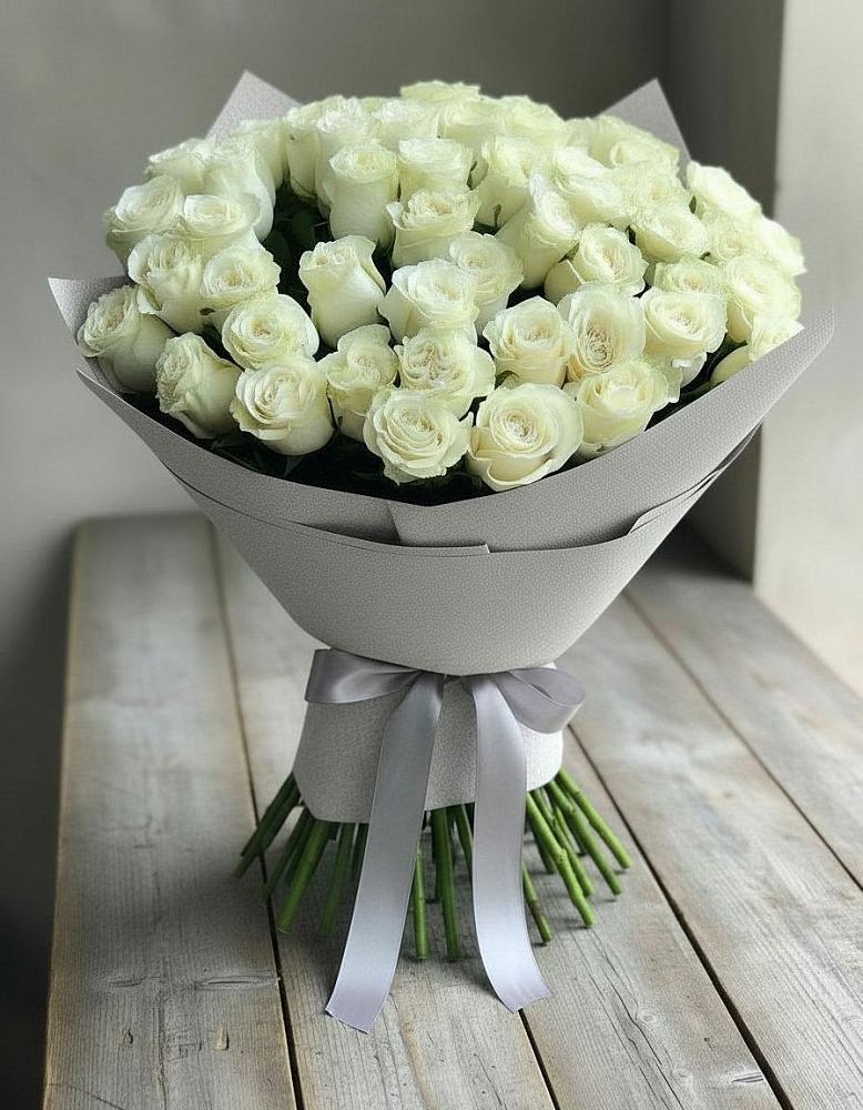 Букет 35 Белых роз в Хабезе
