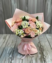 Букет цветов из:  Гвоздики, Розы и Хризантемы в Хабезе