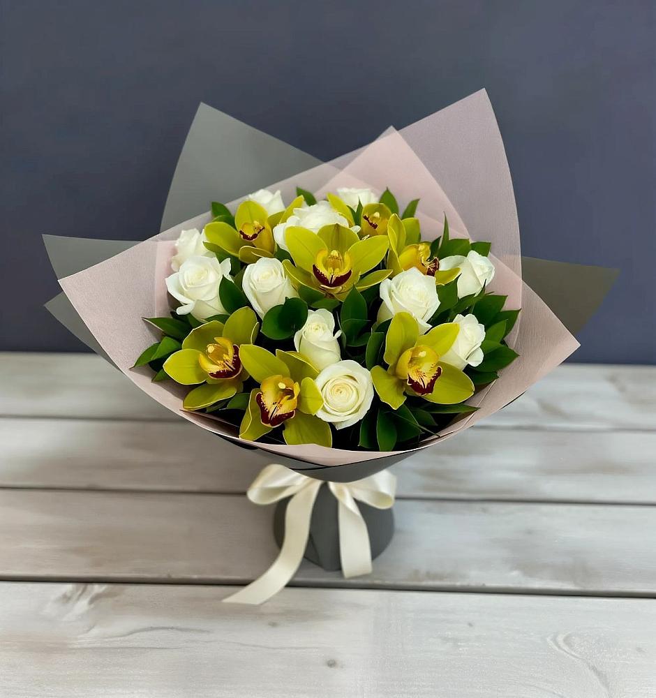 Букет цветов из: Орхидеи и Розы в Хабезе