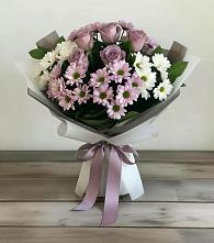 Букет цветов из:  Хризантемы и Розы #REPLACE_PRED# Хабезе