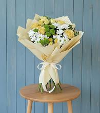 Букет цветов из:  Хризантемы и Розы в Хабезе