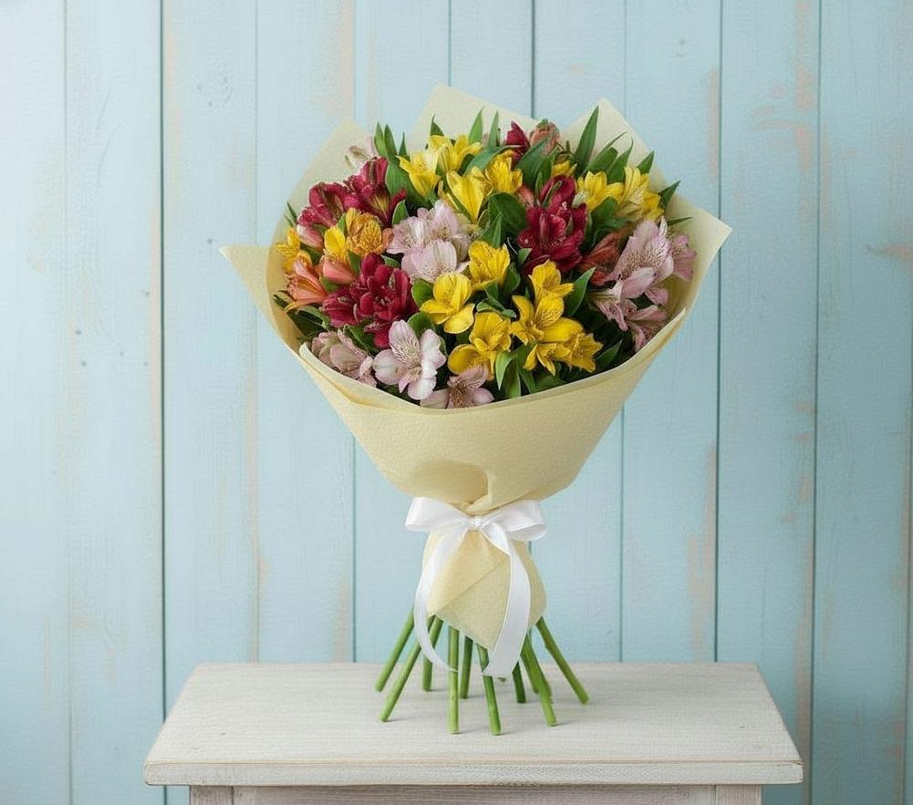 Букет цветов из: Альстромерии в Хабезе