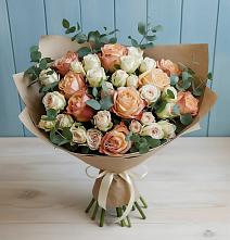 Букет цветов из:  Альстромерии и Розы #REPLACE_PRED# Хабезе