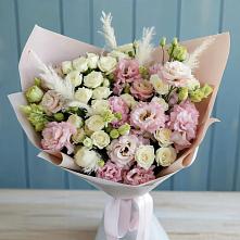Букет цветов из:  Альстромерии и Розы в Хабезе